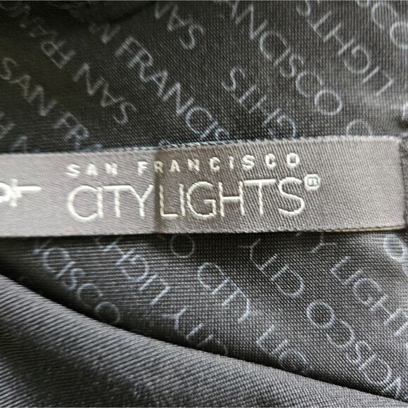 Black Crop Top by City Lights Criss Cross Open Back Sleeveless Large Y2K - Picture 9 of 9